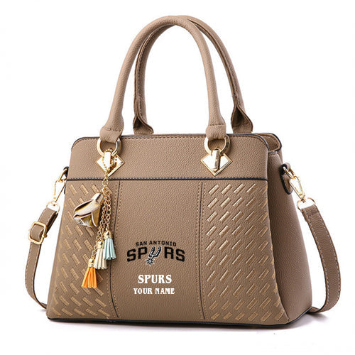 LIMITED EDITION - NEW CUSTOMIZED NBA23 SA SAN ANTONIO SPURS WOMEN'S HANDBAGS MULTICOLOR