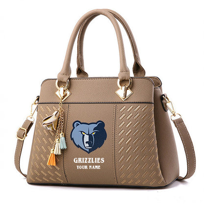 LIMITED EDITION - NEW CUSTOMIZED NBA13 MG MEMPHIS GRIZZLIES WOMEN'S HANDBAGS MULTICOLOR