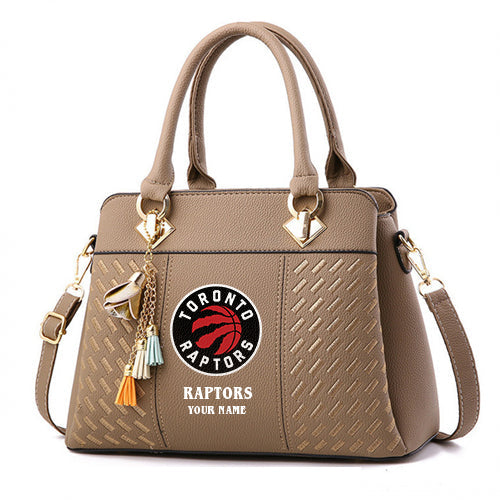 LIMITED EDITION - NEW CUSTOMIZED NBA24 TR TORONTO RAPTORS WOMEN'S HANDBAGS MULTICOLOR