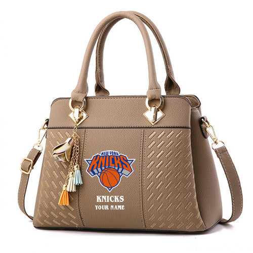 LIMITED EDITION - NEW CUSTOMIZED NBA04 NY NEW YORK KNICKS WOMEN'S HANDBAGS MULTICOLOR