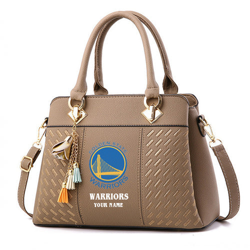 LIMITED EDITION - NEW CUSTOMIZED NBA12 GS GOLDEN STATE WARRIORS WOMEN'S HANDBAGS MULTICOLOR