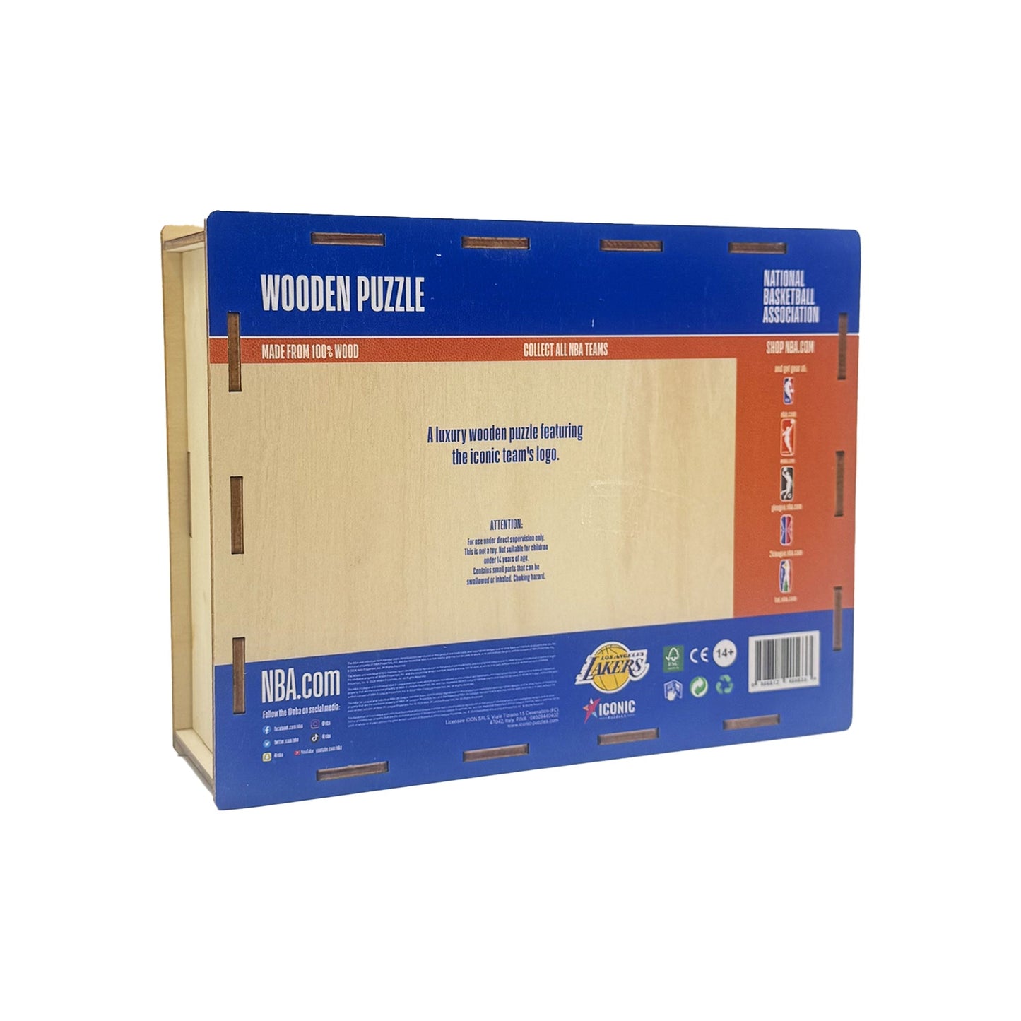 LIMITED EDITION - NEW CUSTOMIZED NBA09 LL LOS ANGELES LAKERS WOODEN PUZZLE
