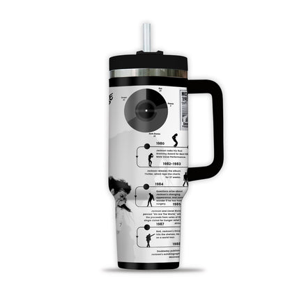 Michael Jackson Premium 40OZ Tumbler With Handle