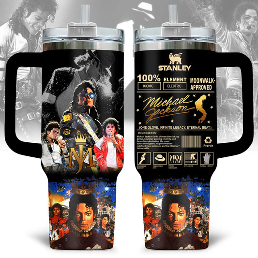 Michael Jackson Premium 40OZ Tumbler With Handle