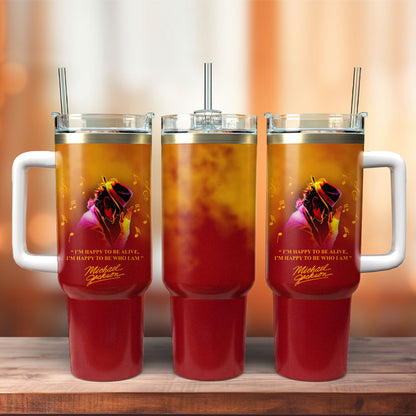 Michael Jackson Premium 40OZ Tumbler With Handle