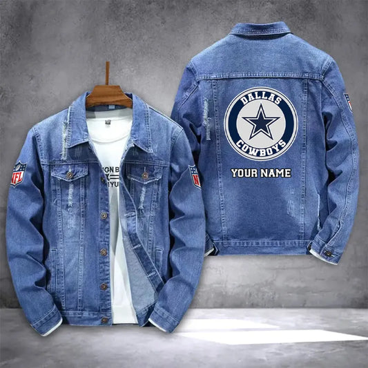 LIMITED EDITION - NEW PREMIUM NFL21 DCB DALLAS COWBOYS DENIM JACKET