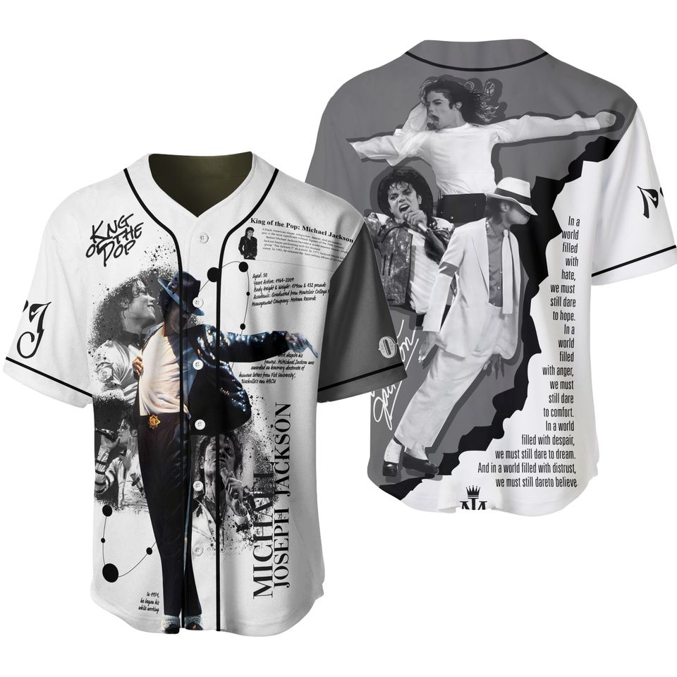 Michael Jackson Baseball Jersey