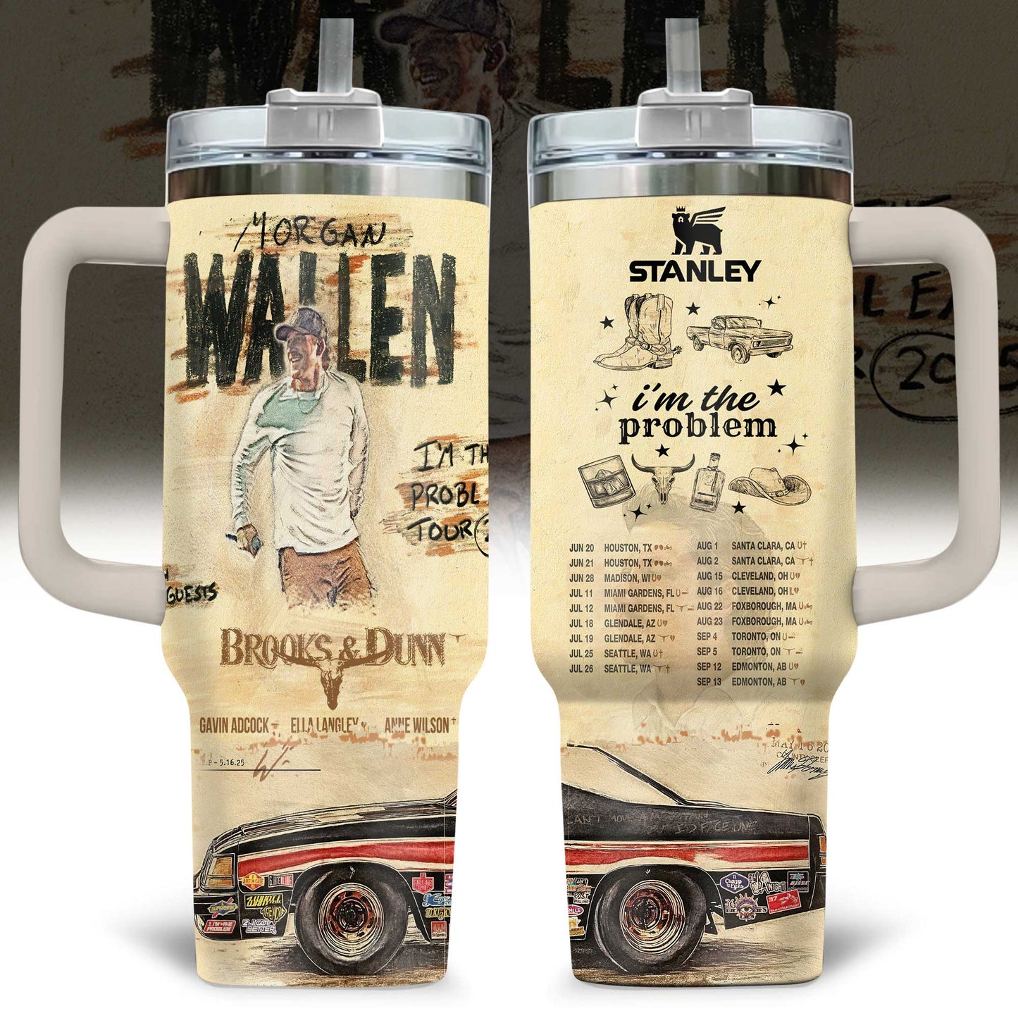 New MGWL Premium 40OZ Tumbler With Handle