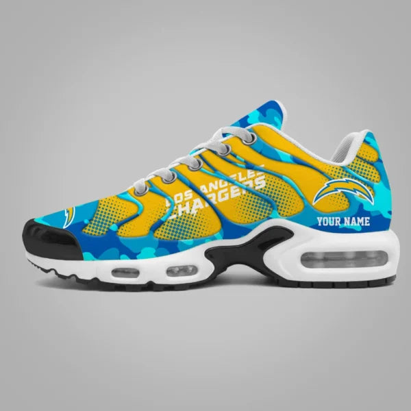LIMITED EDITION - NEW CUSTOMIZED NFL09 LAC LOS ANGELES CHARGERS UNISEX AIR MAX PLUS SNEAKERS