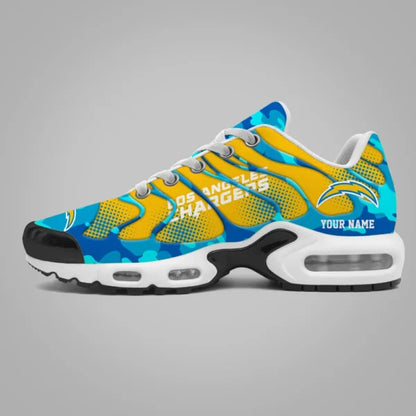 LIMITED EDITION - NEW CUSTOMIZED NFL09 LAC LOS ANGELES CHARGERS UNISEX AIR MAX PLUS SNEAKERS