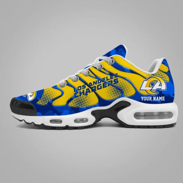 LIMITED EDITION - NEW CUSTOMIZED NFL22 LAR LOS ANGELES RAMS UNISEX AIR MAX PLUS SNEAKERS