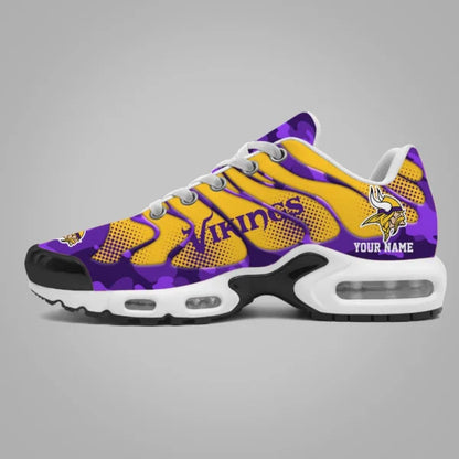 LIMITED EDITION - NEW CUSTOMIZED NFL05 MVK MINNESOTA VIKINGS UNISEX AIR MAX PLUS SNEAKERS