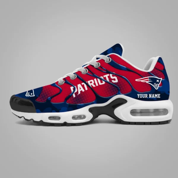 LIMITED EDITION - NEW CUSTOMIZED NFL27 NEP NEW ENGLAND PATRIOTS UNISEX AIR MAX PLUS SNEAKERS