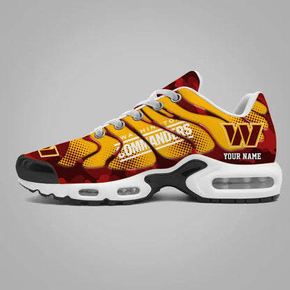 LIMITED EDITION - NEW CUSTOMIZED NFL12 WTC WASHINGTON COMMANDERS UNISEX AIR MAX PLUS SNEAKERS