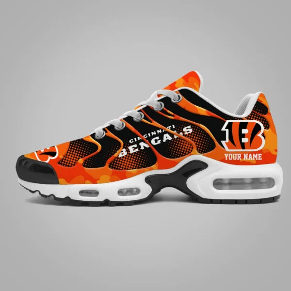 LIMITED EDITION - NEW CUSTOMIZED NFL16 CCB CINCINNATI BENGALS UNISEX AIR MAX PLUS SNEAKERS
