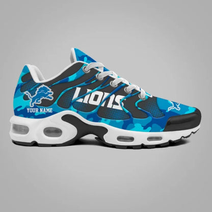 LIMITED EDITION - NEW CUSTOMIZED NFL04 DTL DETROIT LIONS UNISEX AIR MAX PLUS SNEAKERS