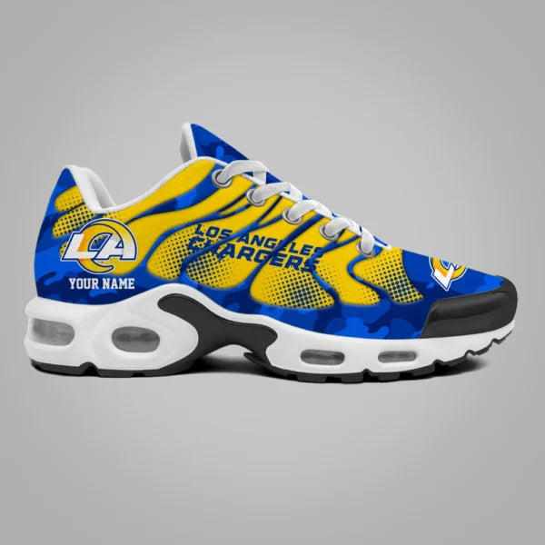 LIMITED EDITION - NEW CUSTOMIZED NFL22 LAR LOS ANGELES RAMS UNISEX AIR MAX PLUS SNEAKERS