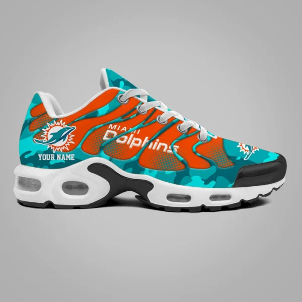 LIMITED EDITION - NEW CUSTOMIZED NFL19 MDP MIAMI DOLPHINS UNISEX AIR MAX PLUS SNEAKERS