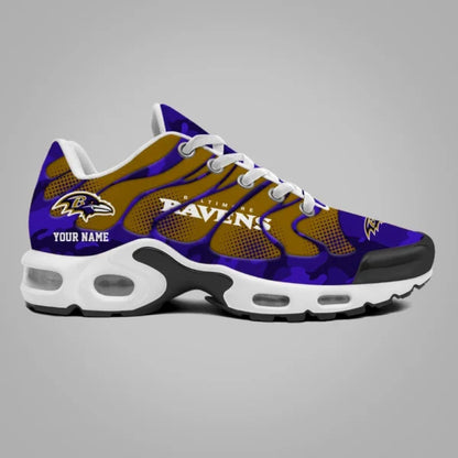 LIMITED EDITION - NEW CUSTOMIZED NFL28 BTR BALTIMORE RAVENS UNISEX AIR MAX PLUS SNEAKERS