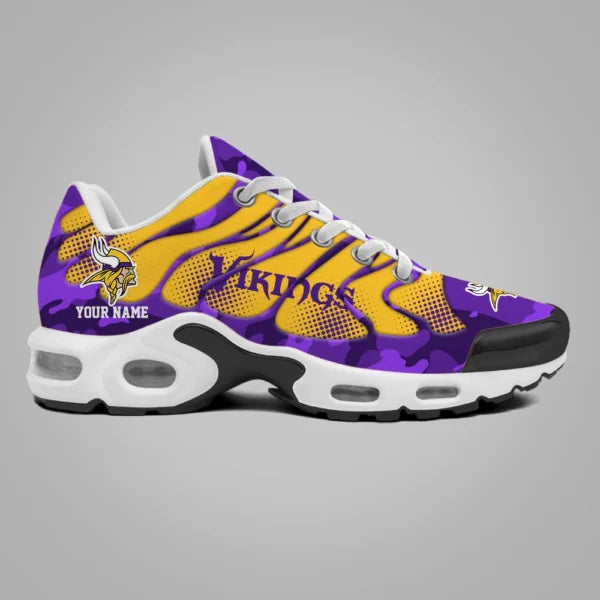 LIMITED EDITION - NEW CUSTOMIZED NFL05 MVK MINNESOTA VIKINGS UNISEX AIR MAX PLUS SNEAKERS