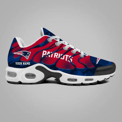 LIMITED EDITION - NEW CUSTOMIZED NFL27 NEP NEW ENGLAND PATRIOTS UNISEX AIR MAX PLUS SNEAKERS
