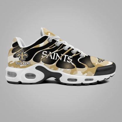 LIMITED EDITION - NEW CUSTOMIZED NFL24 NOS NEW ORLEANS SAINTS UNISEX AIR MAX PLUS SNEAKERS