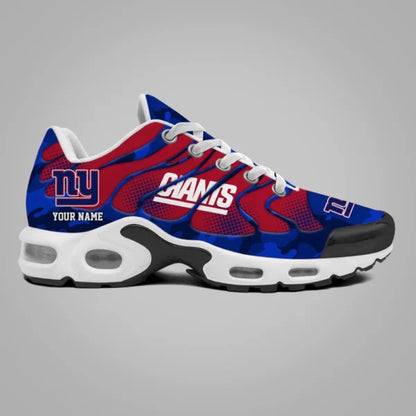 LIMITED EDITION - NEW CUSTOMIZED NFL32 NYG NEW YORK GIANTS UNISEX AIR MAX PLUS SNEAKERS
