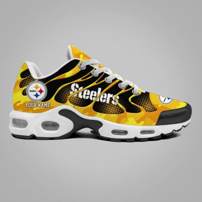LIMITED EDITION - NEW CUSTOMIZED NFL14 PSB PITTSBURGH STEELERS UNISEX AIR MAX PLUS SNEAKERS