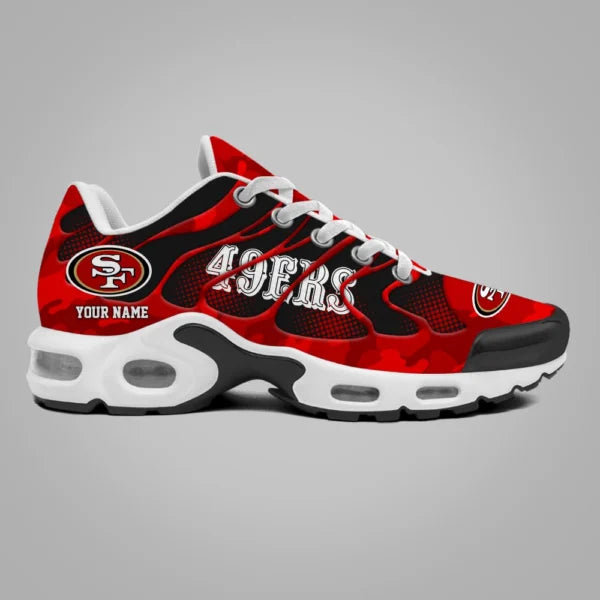 LIMITED EDITION - NEW CUSTOMIZED NFL11 SF49 SAN FRANCISCO 49ERS UNISEX AIR MAX PLUS SNEAKERS