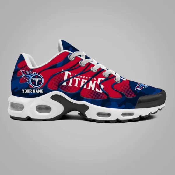 LIMITED EDITION - NEW CUSTOMIZED NFL31 TST TENNESSEE TITANS UNISEX AIR MAX PLUS SNEAKERS