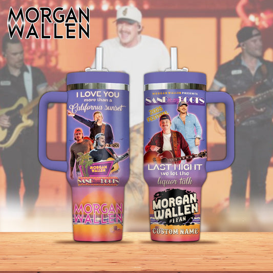 Morgan Wallen Premium 40OZ Tumbler With Handle