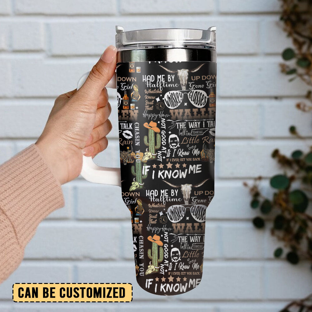 Morgan Wallen Premium 40OZ Tumbler With Handle