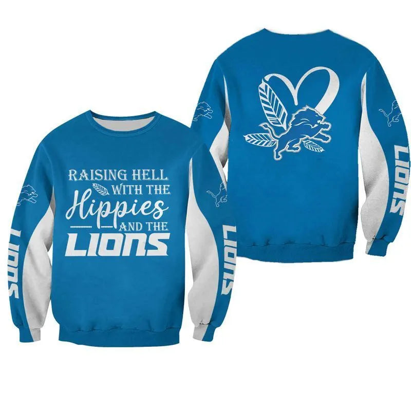 LIMITED EDITION - NEW CUSTOMIZED NFL04 DTL DETROIT LIONS  HOODIE, ZIP HOODIE, SWEATSHIRT