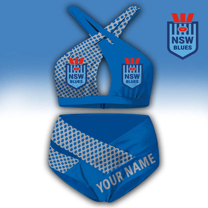 LIMITED EDITION - NEW 19 NSW PERSONALIZED WOMEN'S CROSS SWIMSUIT UNDERWEAR PERFECT GIFT FOR FANS