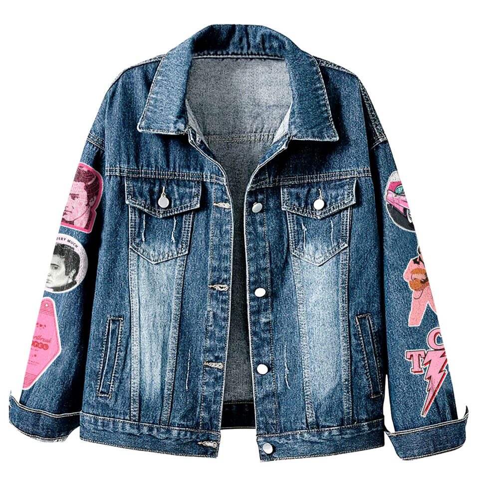 New Premium Elvis Presley  Unisex Denim Jacket - EVPLCAO136