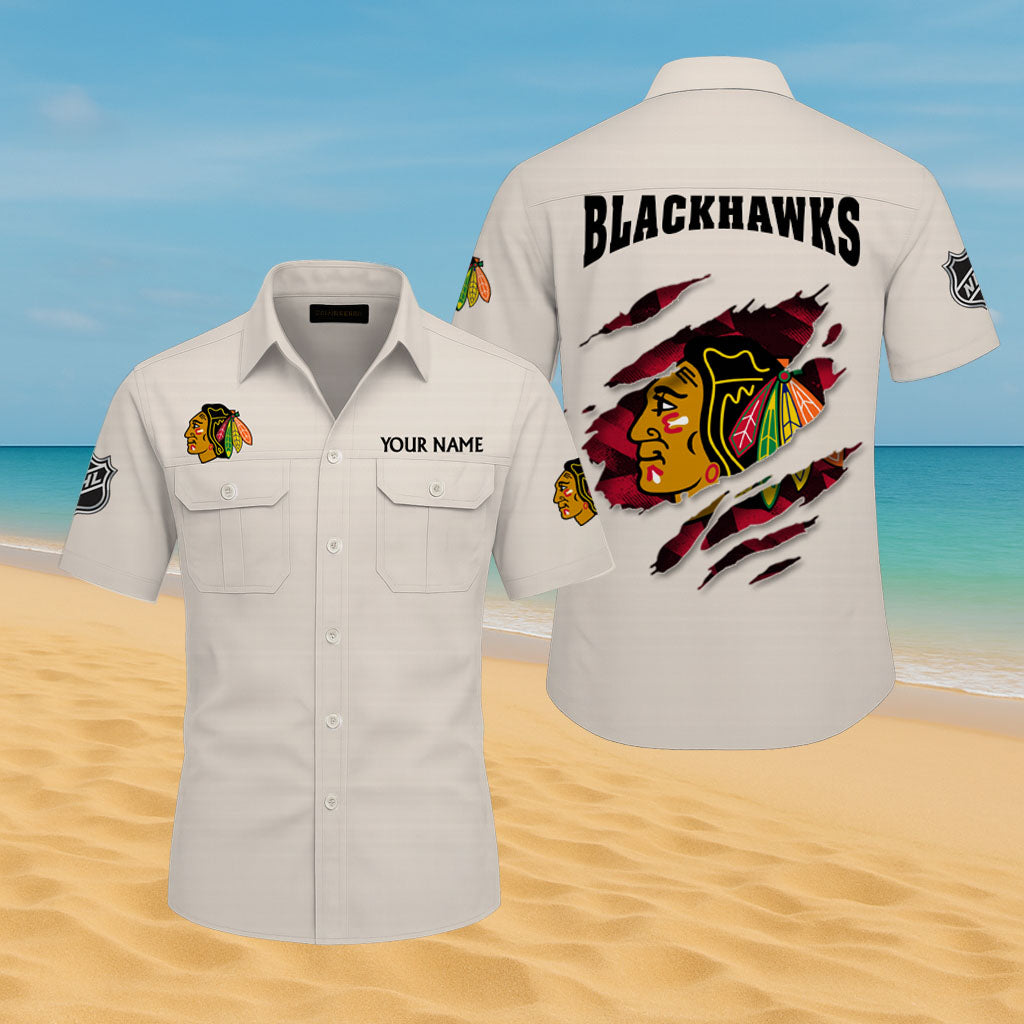 LIMITED EDITION - NEW CUSTOMIZED NHL08 CBH CHICAGO BLACKHAWKS CARGO SHIRT