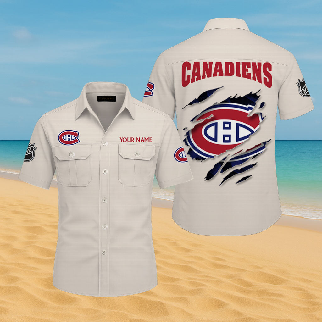 LIMITED EDITION - NEW CUSTOMIZED NHL11 MCD MONTREAL CANADIENS CARGO SHIRT
