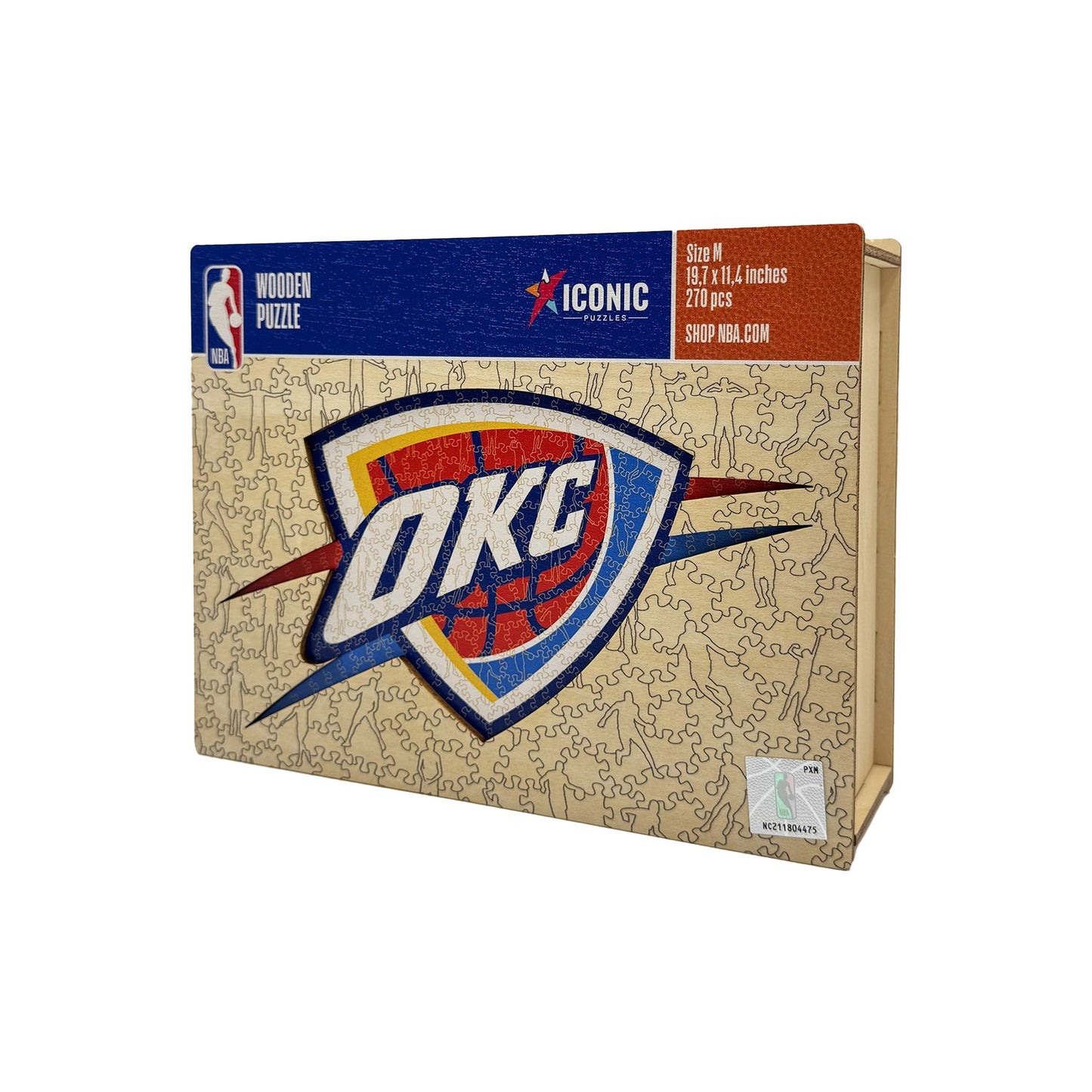 LIMITED EDITION - NEW CUSTOMIZED NBA01 OC OKLAHOMA CITY THUNDER WOODEN PUZZLE