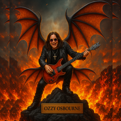 LIMITED EDITION -NEW PREMIUM OZZY OSBOURNE ACRYLIC BLOCK PLAQUE 103
