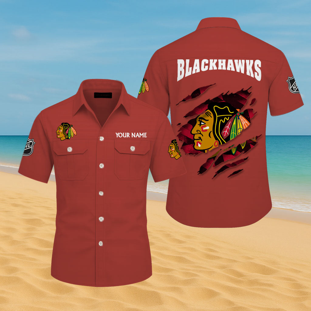 LIMITED EDITION - NEW CUSTOMIZED NHL08 CBH CHICAGO BLACKHAWKS CARGO SHIRT
