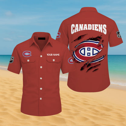 LIMITED EDITION - NEW CUSTOMIZED NHL11 MCD MONTREAL CANADIENS CARGO SHIRT