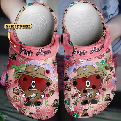 LIMITED EDITION - NEW CUSTOMIZED NFL02 PPE PHILADELPHIA EAGLES CLOGS