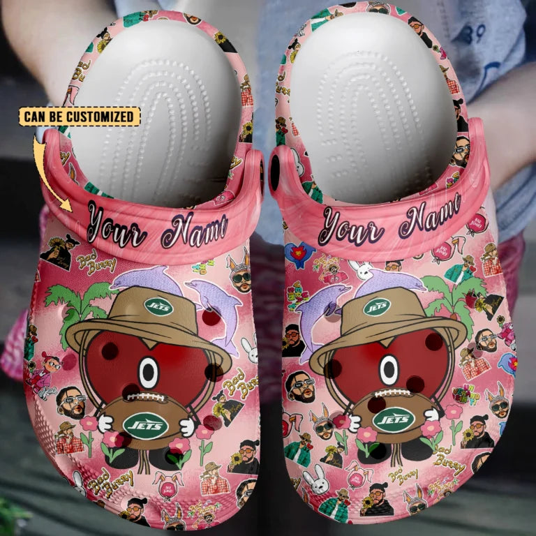 LIMITED EDITION - NEW CUSTOMIZED NFL25 NYJ NEW YORK JETS CLOGS