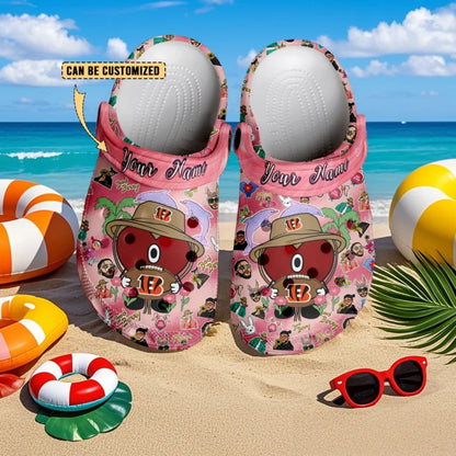 LIMITED EDITION - NEW CUSTOMIZED NFL16 CCB CINCINNATI BENGALS CLOGS