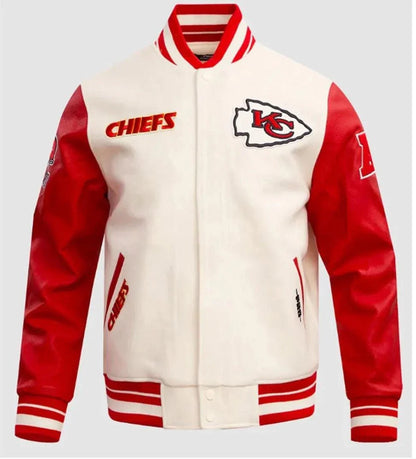 LIMITED EDITION - NEW PREMIUM NFL01 KCC KANSAS CITY CHIEFS SATIN VARSITY JACKET