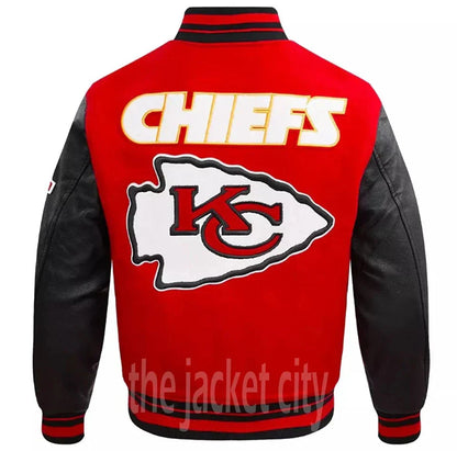 LIMITED EDITION - NEW PREMIUM NFL01 KCC KANSAS CITY CHIEFS SATIN VARSITY JACKET