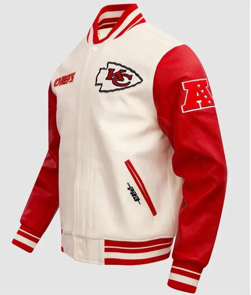 LIMITED EDITION - NEW PREMIUM NFL01 KCC KANSAS CITY CHIEFS SATIN VARSITY JACKET