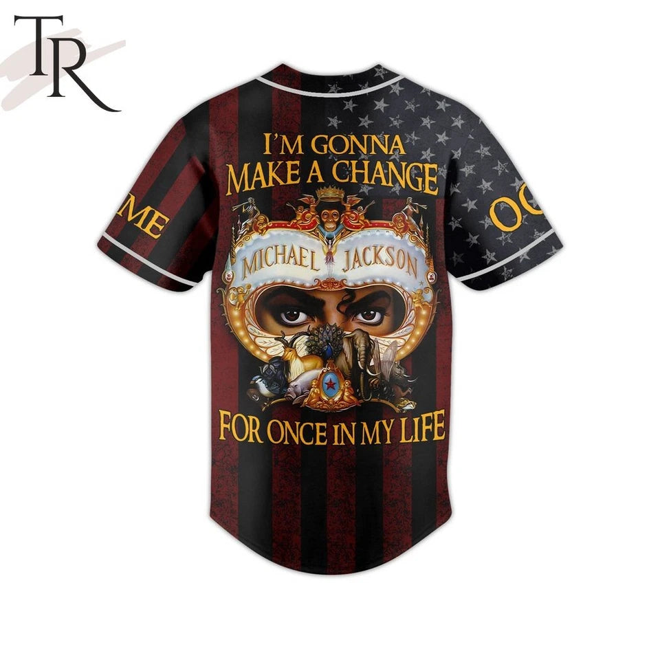 Michael Jackson Baseball Jersey