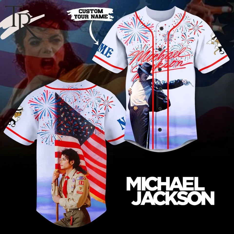 Michael Jackson Baseball Jersey