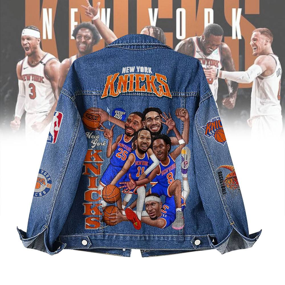 LIMITED EDITION - NEW CUSTOMIZED NBA04 NY NEW YORK KNICKS DENIM JACKET